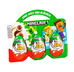 Huevos de Chocolate Kinderr Joy Minecraft de Alta Calidad al por Mayor, 3 Piezas × 20 g, Juguetes Sorpresa, Dulces a Granel, Regalo para Fiestas Infantiles, Alemania - Product Image 1
