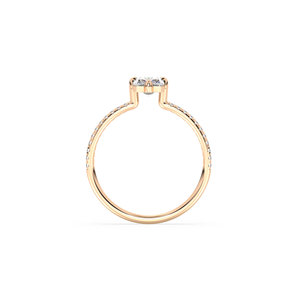 Bague de fiançailles REYES, nouveau design, diamant de laboratoire HPHT CVD certifié IGI, or massif 14 carats, bijoux fins pour femmes, idéale pour les occasions spéciales. - Product Image 5