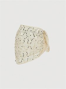 Women's Sequin Sheer Mesh <b>Sarong</b> Cover up Tie Side Vacation Beach Skirt Waterproof Breathable - Product Image 3
