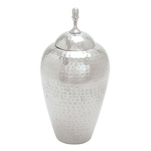 Pot à gingembre en métal doré et vert sarcelle avec couvercle, motif cerf sur le dessus, pot de rangement décoratif de haute qualité pour la décoration de mariage et les tables de maison - Product Image 3