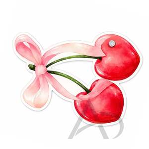 Bandeja de Pestañas Acrílica Rosa Cereza con Lazo, Estética Sostenible, Bandeja de Pestañas con Logotipo Personalizado, Impresión OEM, Linda Bandeja de Pestañas con Diseño de Cereza - Product Image 5
