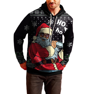 Sudaderas con capucha para hombre con diseño navideño a precio razonable, sudaderas navideñas de alta calidad con logotipo personalizado para hombre - Product Image 3