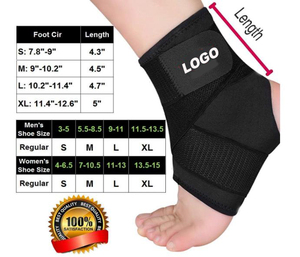 Comfortable Durable Neoprene Adjustable Unisex <b>Ankle</b> Straps Magnetic Closure Breathable No Slip Design Professional Protection - Product Image 3