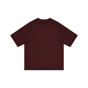 T-shirt pour homme à manches courtes, col rond, couleur unie blanche, 100% coton, tricoté, coupe décontractée, tissu jersey - Product Image 5