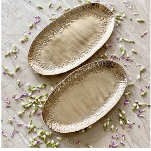 Top Selling High Quality Handmade Metal Serving <b>Tray</b> Set of 2 New Chocolate Platter Eco-Friendly and <b>Decorative</b> - Product Image 1