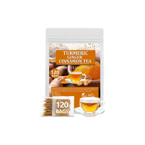 Bolsitas de Té de Cúrcuma, Jengibre y Canela, Té de Hierbas con Sabor, 150 Unidades, Bolsitas de Té de Hojas Sueltas para Preparar Diariamente - Product Image 2