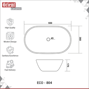 Highest Quality Wholesale Supply India Made Bathroom Usage Unique Oval Shape White Ceramic <b>Table</b> Top Sink for Home Use - Product Image 3