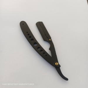 Hot Selling Custom Logo and Color Barber Shaving Straight Razor Customized Folding blade Custom Black <b>Scissors</b> Wholesaler - Product Image 1