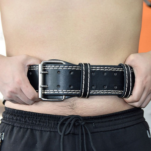 เข็มขัดยกน้ำหนักออกกำลังกายพร้อมโลโก้สั่งทำพิเศษ สำหรับเพาเวอร์ลิฟติ้ง เดดลิฟท์ ฝึกซ้อมเสริมสร้างกล้ามเนื้อแกนกลางลำตัว เสริมความแข็งแรงในการออกกำลังกาย - Product Image 2