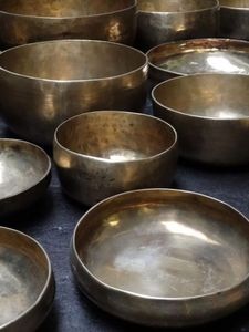 <strong>Singing</strong> Bowl Set with Brass Construction and Striker Stick Perfect for Meditation <strong>Teachers</strong> Yoga - Product Image 2