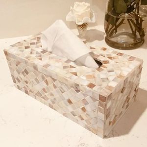 Handmade High Quality Modern Durable Mother of Pearl Mop Inlay <b>Tissue</b> Box-Best Gift for Wife and Friends & Car Use - Product Image 4
