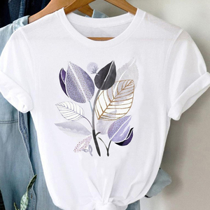 Camiseta Casual de Algodón para Mujer, Manga Corta, Logotipo Personalizado, Proveedor Mayorista de Ropa, Producción de Alta Calidad - Product Image 2