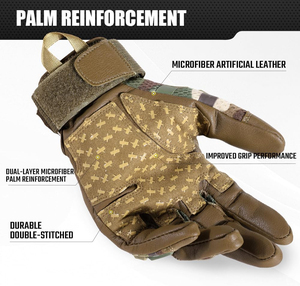 Guantes Tácticos de Paintball con Protección para los Nudillos, Antideslizantes, Transpirables y Resistentes a Impactos para Deportes al Aire Libre, Proveedor OEM - Product Image 3