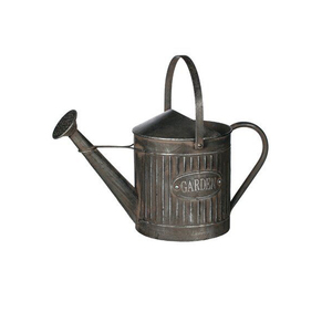 <b>Vintage</b> Metal <b>Watering</b> <b>Can</b> Galvanized Finish Durable Garden Tool Outdoor Indoor Use - Product Image 6
