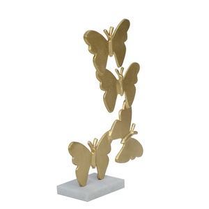 Escultura de Mariposa de Aluminio Chapado en Oro de Alta Calidad, Decoración Artística Moderna para Mesa, Hecha a Mano y Ecológica - Product Image 4