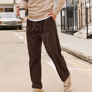 Wholesale Price New Arrival Men's Casual Mid Waist Breathable Eco-Friendly Lightweight 100% Cotton <b>Trouser</b> for Sale - Product Image 5
