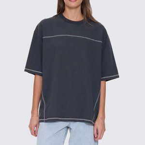 Camiseta de Mujer Extra Grande con Logotipo Personalizado, Camiseta de Algodón para Mujer, Primavera-Otoño, 100% Algodón - Product Image 1