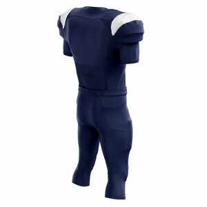 Ensemble de maillots et pantalons de football américain personnalisés, sublimation, équipe, évacuation de l'humidité, séchage rapide, col en V, manches courtes, vente en gros, pas cher, pour hommes - Product Image 3