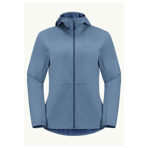 Best Quality <b>Women</b>’s Steel Blue Hooded Windbreaker <b>Jacket</b> Full-Zip Adjustable Hood Zipper Pockets <b>Lightweight</b> Outdoor OEM - Product Image 3