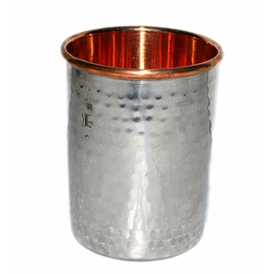 Vente en gros : Verre à boire en cuivre pur ayurvédique, poli à la main, durable, pour le bien-être, en métal de haute pureté - Product Image 2