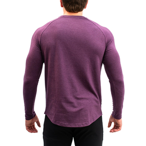 Mens Long Sleeve Compression Shirt <b>Raglan</b> Sports Base Layer Gym Fitness Running Training Athletic Performance <b>Top</b> Activewear Pro - Product Image 6