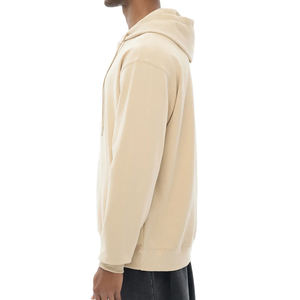 Pull à capuche OEM pour homme, 100 % coton molletonné, coupe ample, manches longues, couleur unie, avec poche, anti-boulochage, respirant, collection automne - Product Image 5