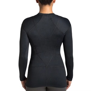 T-shirt de yoga moulant pour femme, haute élasticité, séchage rapide, haut de sport effet seconde peau, vêtement de compression, vente en gros - Product Image 2