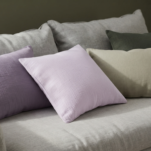 Nordic Plain Solid Color Linen Stitching Breathable Woven <b>Square</b> <b>Cushion</b> Covers for Home Sofa - Product Image 1
