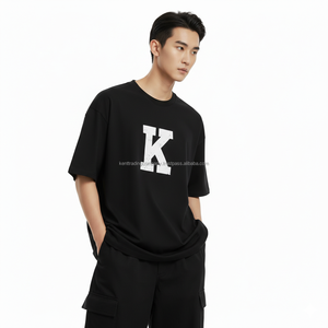 T-shirt Homme Personnalisé avec Logo, 300 g/m², Coton 100% de Haute Qualité, Coupe Boxy Oversize, Uni et Vierge - Product Image 1