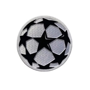 Patch brodé circulaire avec motif abstrait, badge en tissu thermocollant pour cadeaux - Product Image 5