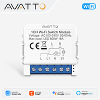 Interrupteur WiFi miniature Tuya 16A, 4 modules de contrôle, minuterie, relais, automatisation, compatible Smart Life, Alexa, Google Home, Alice