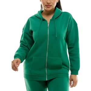 Sudadera con Capucha de Felpa con Estampado Puff Extra Grande y Logotipo Personalizado para Mujer, Sudadera Vintage de Cuello Redondo de Algodón al por Mayor para Mujer - Product Image 3
