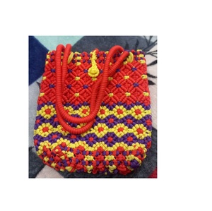 Bolso de Mano de Macramé, Ideal para Compras, Uso Diario, Casual, Plegable, de Viaje, Colorido, al Precio Más Bajo - Product Image 2