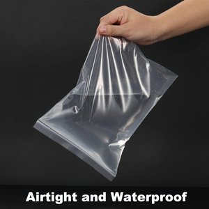 New Transparent Plastic Flat Square Pouch <b>Zip</b> Lock Packaging <b>Bag</b> with Handle Supplier Factory - Product Image 5
