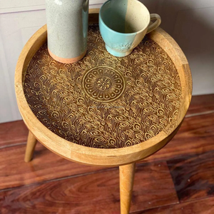 Mesa de centro esmaltada de madera de diseño de alta calidad, muebles de sala de estar de calidad perfecta con elegante tapa de madera Fabricante por FWE - Product Image 6