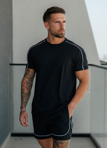 Camisetas de Hombre al por Mayor con Logotipo Personalizado, de Poliéster/Algodón, Corte Regular, Color Sólido, Tejido de Punto, Impresión Digital, Secado Rápido y Transpirables - Product Image 6