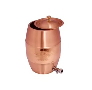 Elegant <b>Copper</b> Water Dispenser Large Water Storage System with Tap for Home Kitchen Dining <b>Table</b> and Restaurant Service - Product Image 1