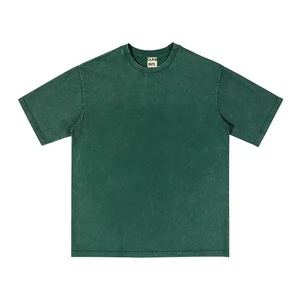 เสื้อยืดผู้ชายคอหนา ทรงโอเวอร์ไซส์ ผ้าคอตตอน 100% หนัก 300 GSM  ย้อมสีแบบ Distressed Acid Wash  แบบ DTG  ไหล่ตก  รักษ์โลก - Product Image 3