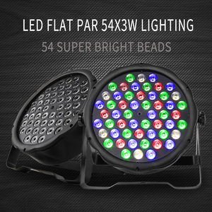 SHEHDS 54x3W RGBW Par LED Sound Active Control DMX512 Wash <b>DJ</b> <b>Light</b> for Disco Lighting Solution CE - Product Image 1