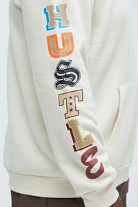 Premium Heavyweight 100% Coton Hommes Surdimensionné Pull À Capuche De Luxe Vintage Thermique Hiver À Capuche Motif Rayé - Product Image 4