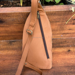 Custom Cowhide Minimalist High Quality Portable Women Chest <b>Bag</b> Genuine Leather Zipper New Fashion Business <b>Shoulder</b> <b>Bag</b> for <b>Men</b> - Product Image 6