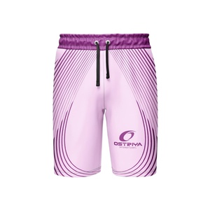 Pantalones Cortos Deportivos Personalizados para Hombre, Cintura Media, Transpirables, de Punto, Secado Rápido, Estilo Liso con Logotipo Personalizado, 2026 - Product Image 1