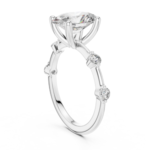 Factory Wholesale 925 Sterling Silver Moissanite <b>Diamond</b> <b>Ring</b> Custom Engagement Wedding Jewelry Manufacturer OEM Supplier - Product Image 3