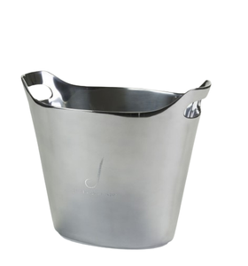 Refroidisseur de boissons artisanal pour fêtes, service de bouteilles de bière et de vin, en acier inoxydable brillant, seau portable et durable - Product Image 1