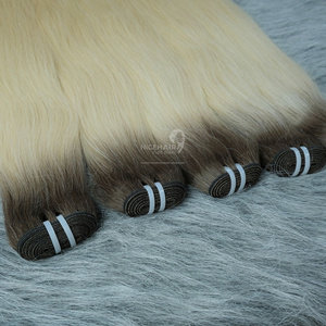 Extensions de cheveux vietnamiennes sans silicone, en gros, vierges, double trame, fabriquées à la machine, douces, soyeuses, lisses, toutes couleurs - Product Image 3
