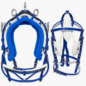 ROYAL INTRNATIONAL High Quality Horse Driving <b>Harness</b> Set Adjustable PU <b>Leather</b> Strong Metal Fittings Customizable Size for - Product Image 2