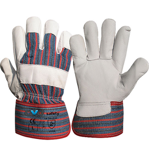 Best Selling Professional Grain Leather Rigger Work Gloves for Construction Workers Rigging Lifting Heavy Materials At Sale - Product Image 1