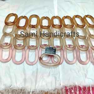 โซ่เรซิ่นใสหลากสีขนาดใหญ่สำหรับตกแต่งผนัง แบ่งห้อง DIY และอุปกรณ์ตกแต่งม่าน - Product Image 2