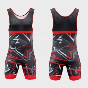 Traje de Lucha Libre Personalizable OEM de Secado Rápido, Elástico, sin Mangas, para Artes Marciales, de una Pieza, para Adultos - Product Image 5