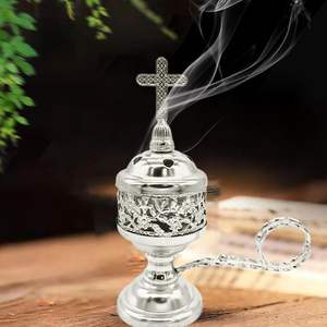 Soporte de Incienso Metálico Vintage Hecho a Mano, Decorativo para Agarbatti y Dhoop, Quemador Aromático Ornamentado para Puja - Product Image 6